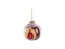8cm Plastic Christmas Ball Ornament w/ Red String (Clear) (SDC8-RD) D-7